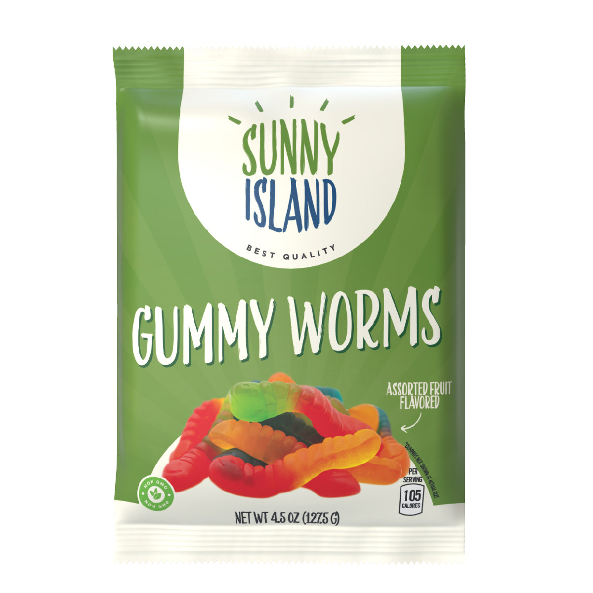 Gummy Worms, 4.5 Ounce Bag – Sunny Island Snacks